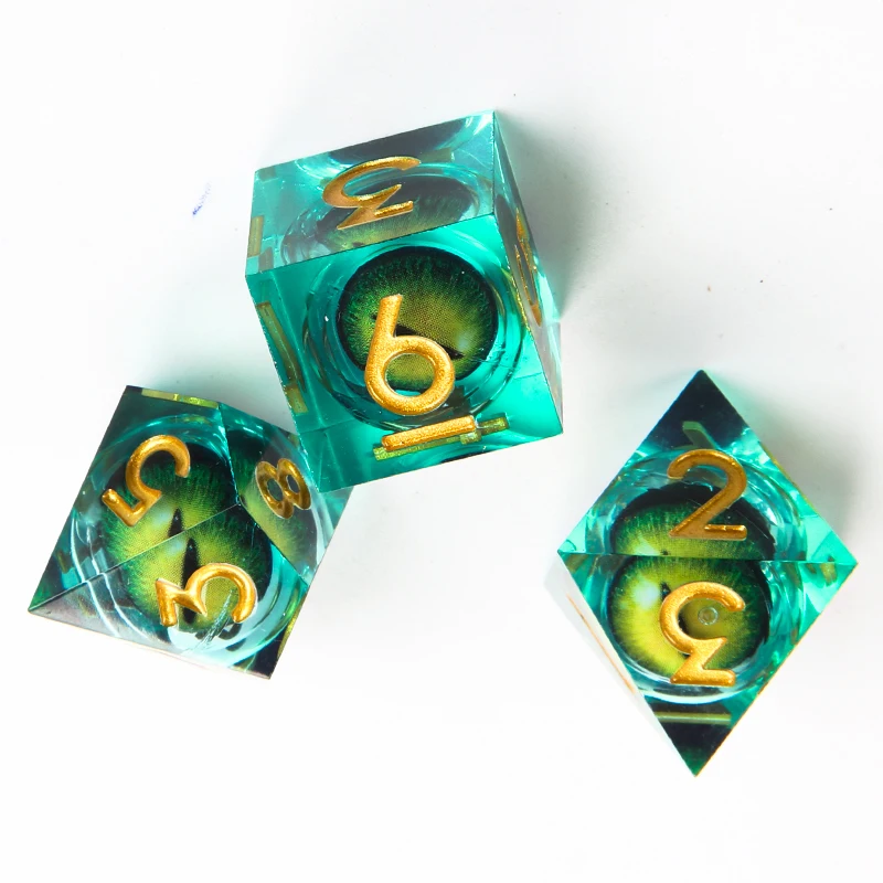 DND Dice Set D20 D12 D10 D8 D6 D4 Role Playing RPG