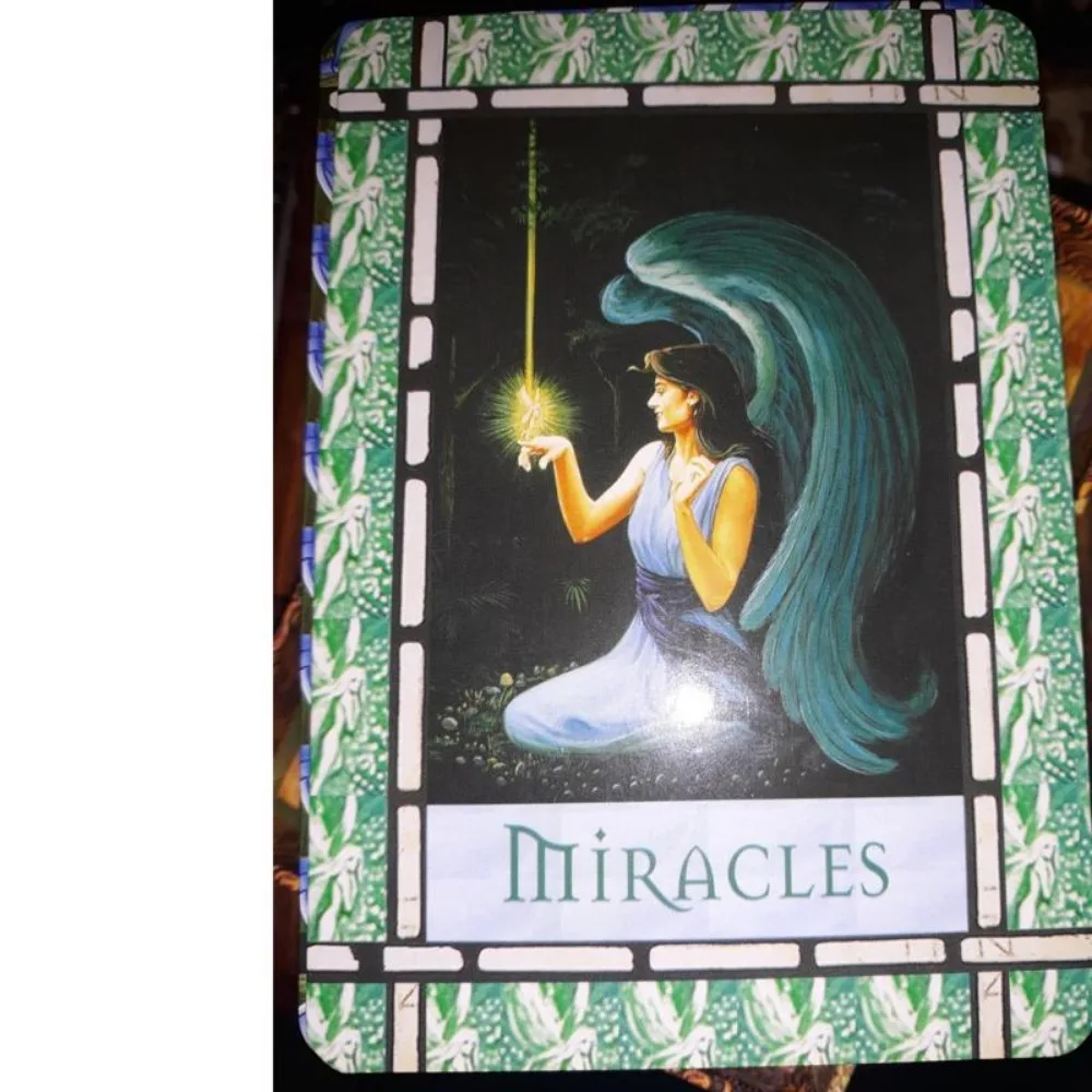 10.3*6cm Tarot Card Deck Healing Angel Oracle Card Tarot Healing with The Angels Leisure Party