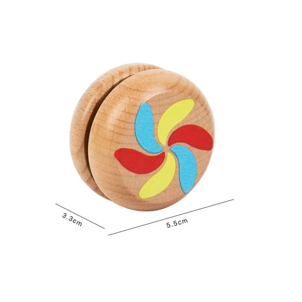 New Brainstorming 1A Yoyo Toy Concentration Beginner Yoyo Ball Cartoon Wooden Nostalgic Toys Children