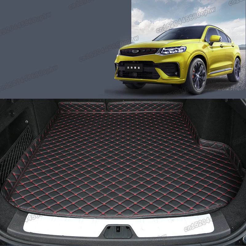 leather car trunk mat cargo liner rear boot luggage cushion for geely xingyue1 tugella 2019 2020 2021 2022 accessories interior |