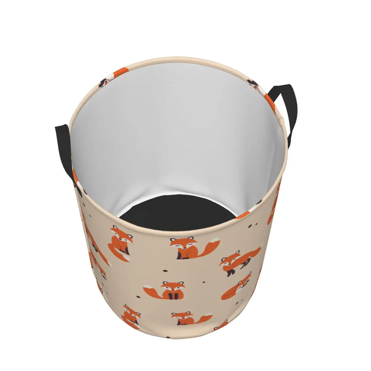 Folding Laundry Basket Fox Pattern Dirty Clothes Toys Storage Bucket Wardrobe Clothing Organizer Hamper