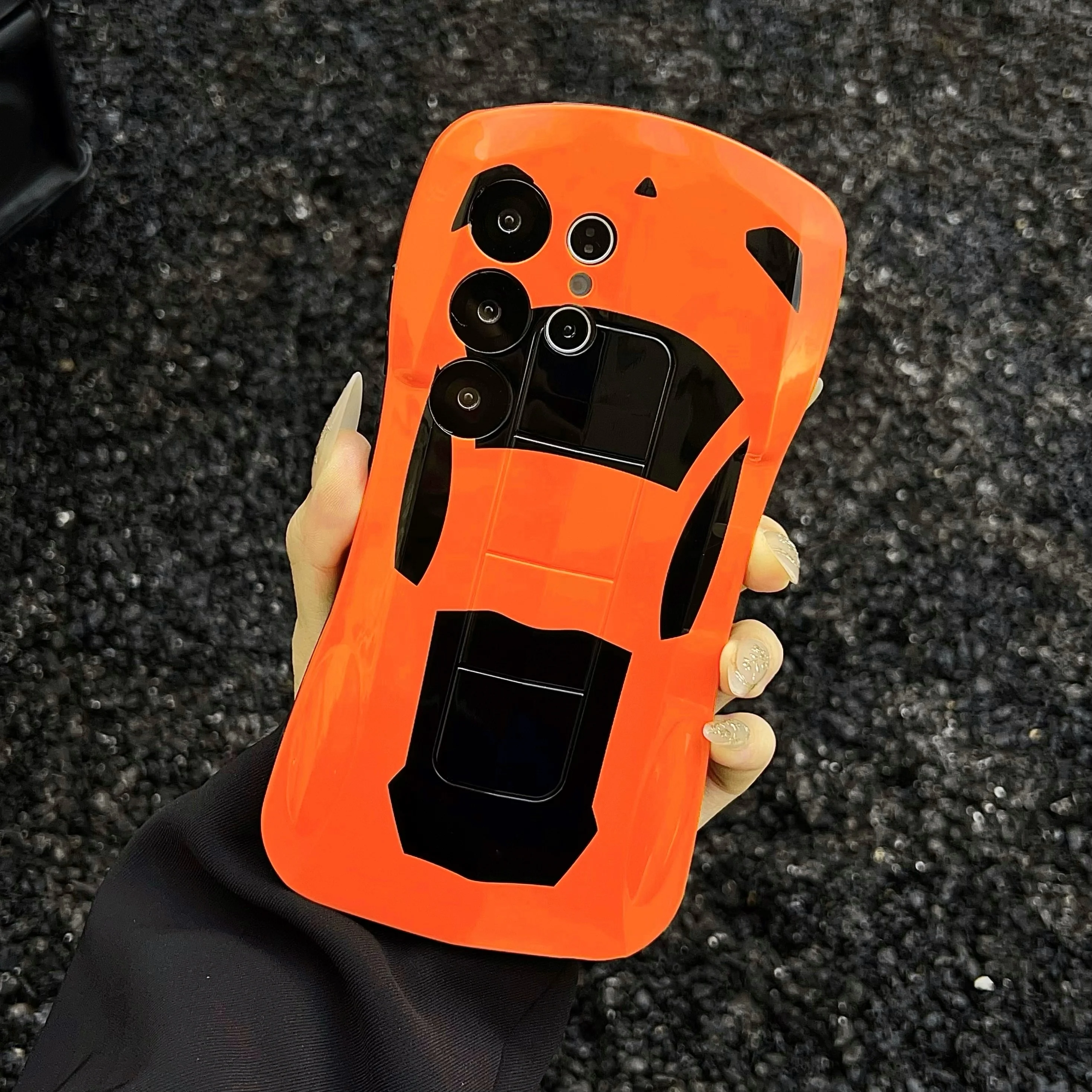 Luxury 3D Sport Car Phone Case - Stylish Supercar Design Cover