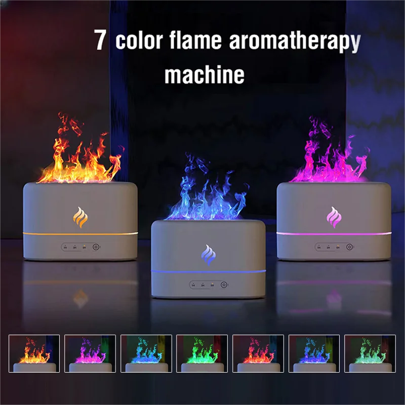 

Hot Flame Essential Oil Diffuser Aroma Air Humidifier Ultrasonic Humidifiers Diffusors Mist Maker Aromatherapy Fragrance Home