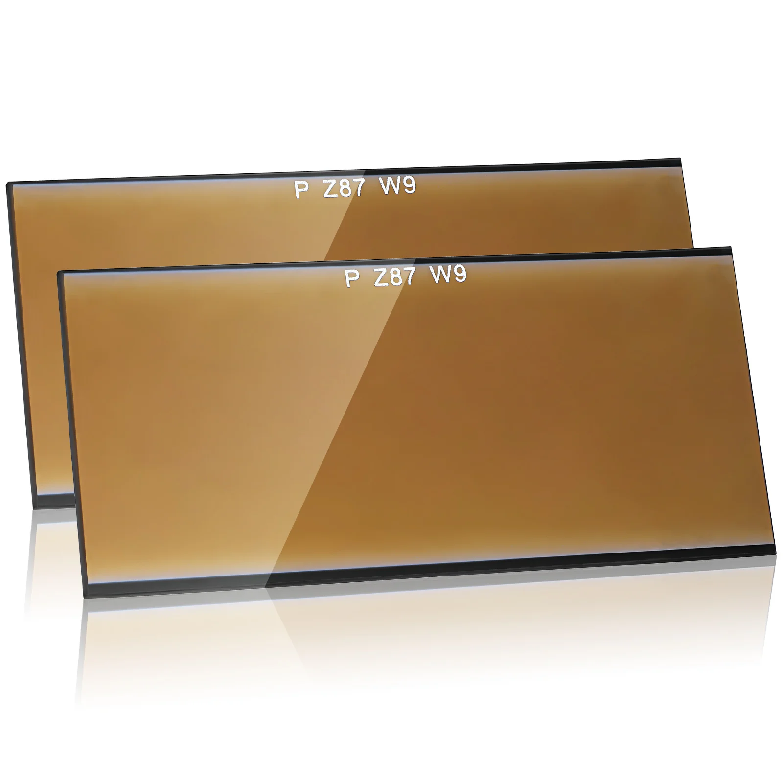Lentilles de soudage dorées 2 pièces - Verre de protection pour casque
