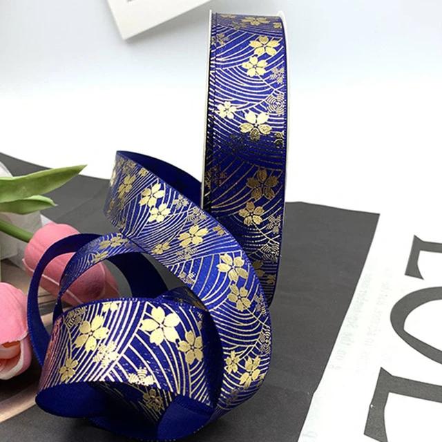 Lot 50pc Blue 50mm Satin Ribbon Rose Flower DIY Wedding Bouquet 2