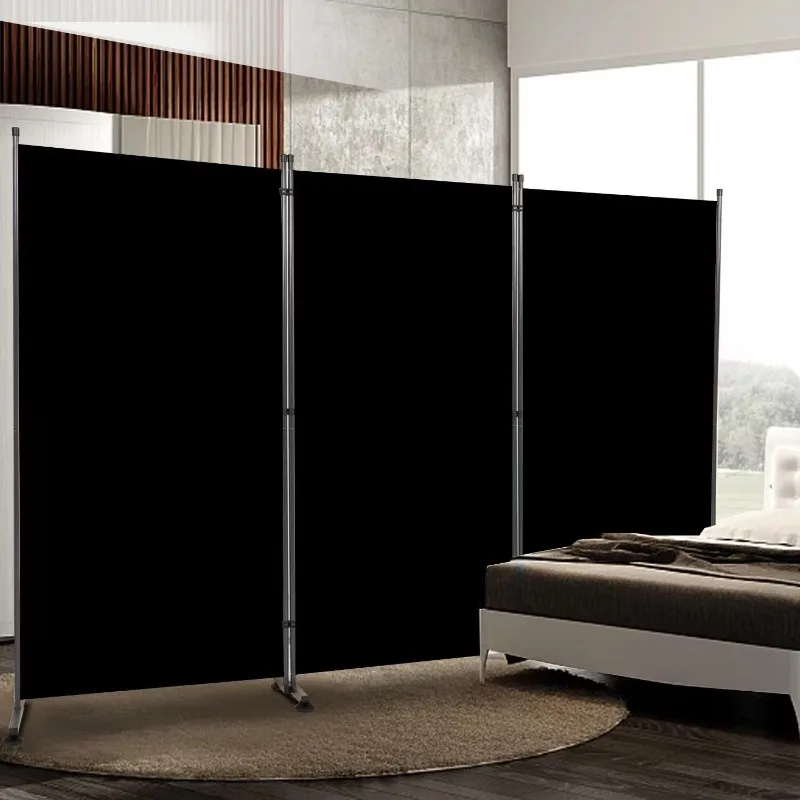 

Room Divider 6FT Folding Privacy Screens, 3 Panel Partition Room Dividers w/Freestanding Design, Portable Wall Divider Black