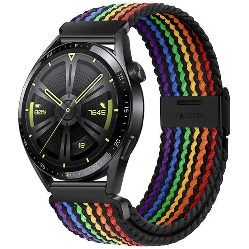 Braided Elastic Bracelet 20/22mm Smartwatch Strap