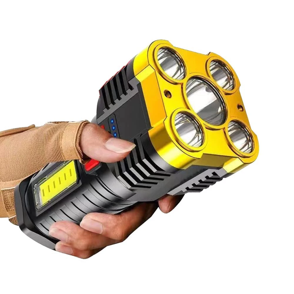 

Super Bright Portable Flashlight Usb Rechargeable LED Torch COB Side Light Lightweight Outdoor Lighting Camping Torch Searchlig