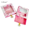 Wholesale DIY Cluster Lash Box Case With Diamond Handleaux Cils 25mm Lash Boxes Eyelash Packaging Box Magnetic Square Case Bulk 2