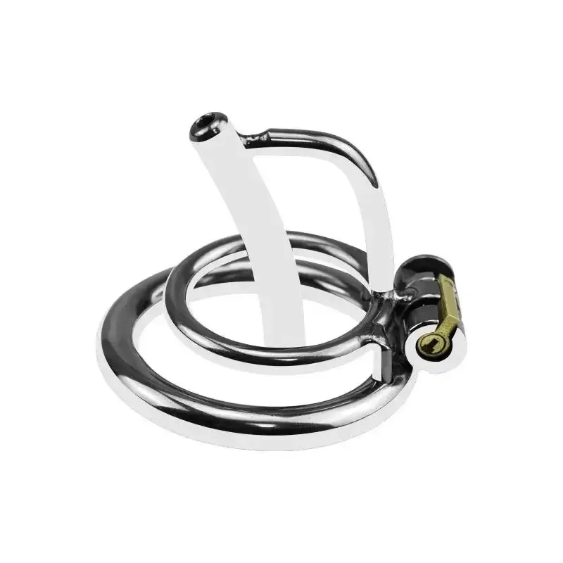 Male Stainless Steel Chastity Lock Abstinence Dick Bondage Anti-cheating Penis Cage Hidden Cock Ring Gay Sex Toys Adult Sex Toy