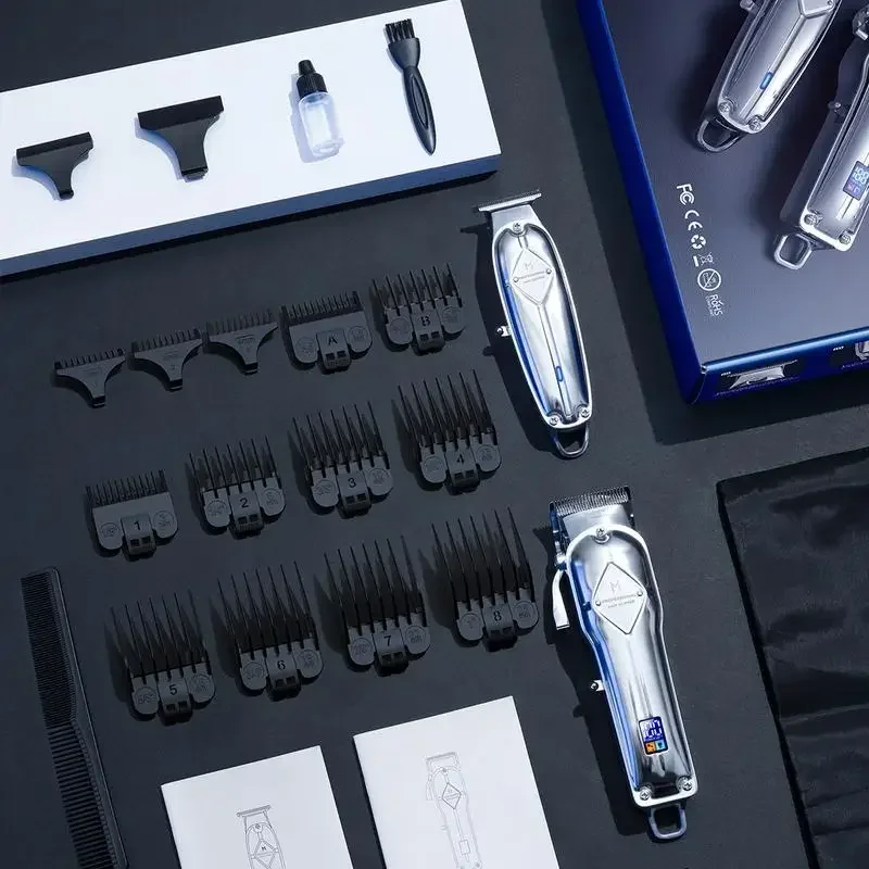 GLAKER Hair Clipper & Trimmer Kit - Cordless, LED Display, Long Battery Life, Adjustable Steel Blades, Spectacular Comfort - K11 6