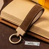 Exquisite hand-rope high-grade cowhide simple key chain pendant personality car chain ring 2