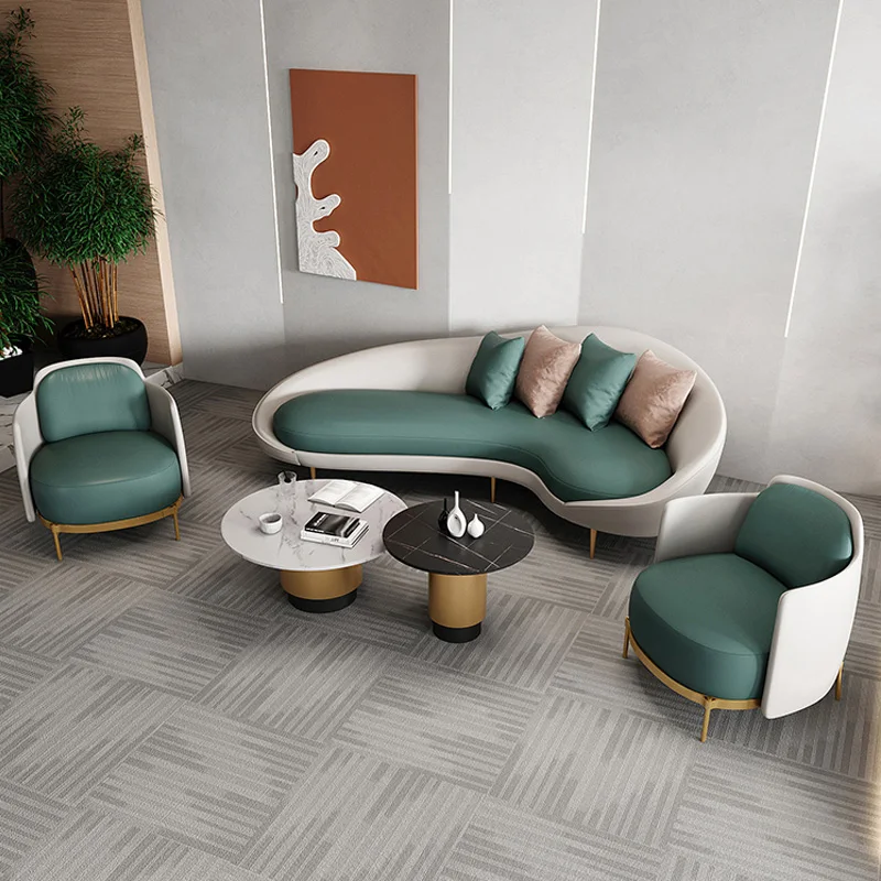 

European Luxury Living Room Sofa Modular Mid Century Unusual Curved Living Room Sofas Longue Comfort Canape Salon Furnitures