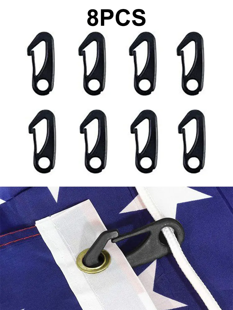 

Accessories Hook Clips Decorate Parts 60*26mm Attachment Tool Black Flag Pole Flagpole Garden & Outdoor Living