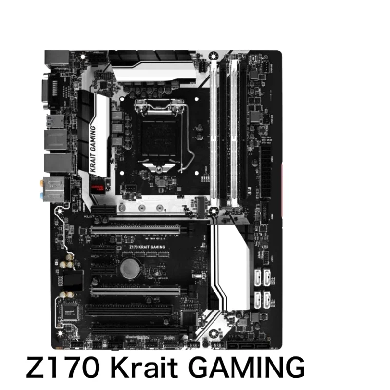 Per Msi Z170 Scheda Madre Da Gioco Krait Z170 Krait Gaming Lga 1151 Scheda Madre Ddr4 Atx Testata Al 100% Ok Completamente Funzionante Spedizione Grat