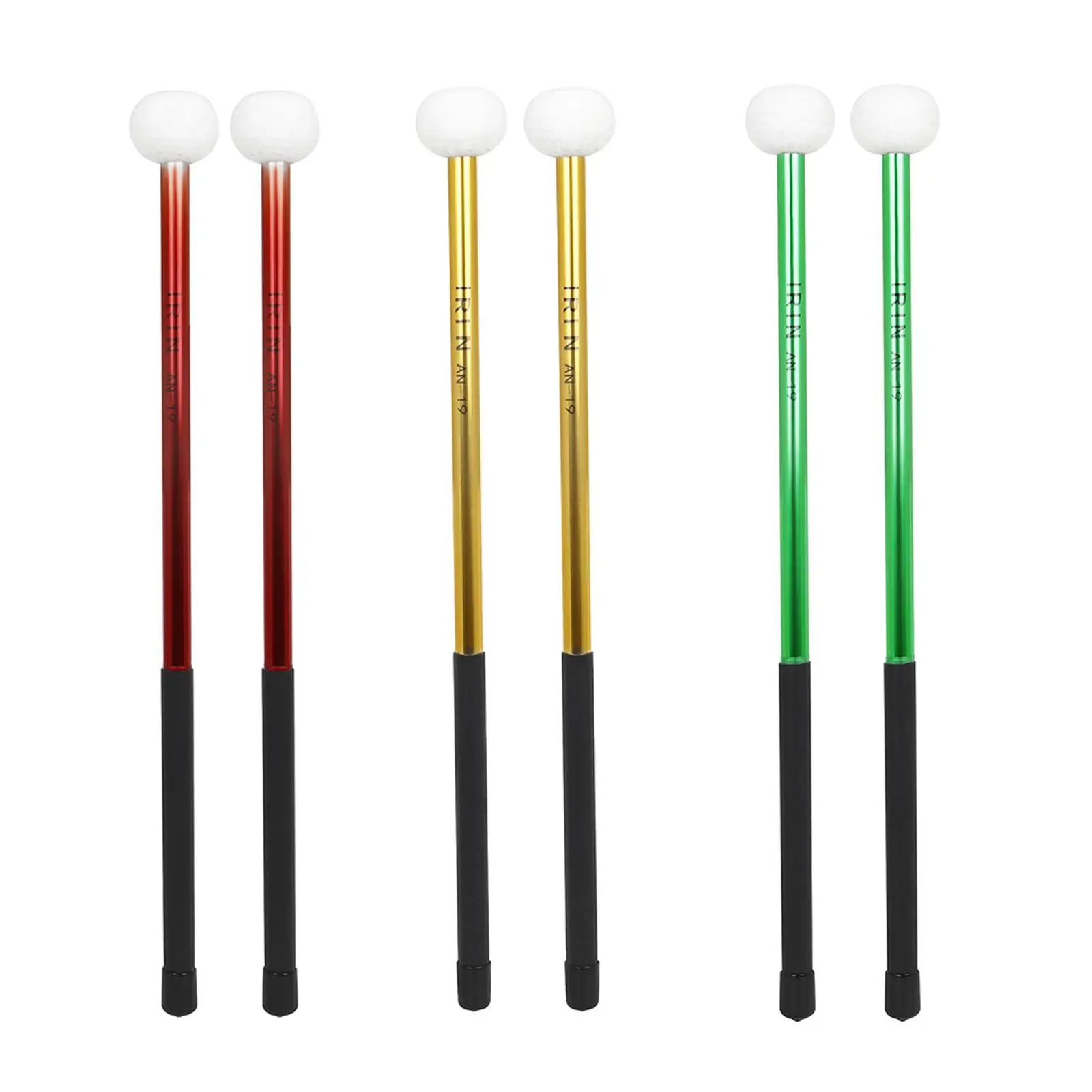 2 Pz Feltro Testa Timpani Bastoni Tamburo Martello Accessori A Percussione Timpani Mazze Set Per L'Educazione Musicale Rullante Tamburo Principiante