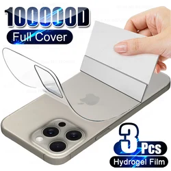 3-Pack Full Coverage Hydrogel Back Protector Film with Clear Stickers (For iPhone 13)