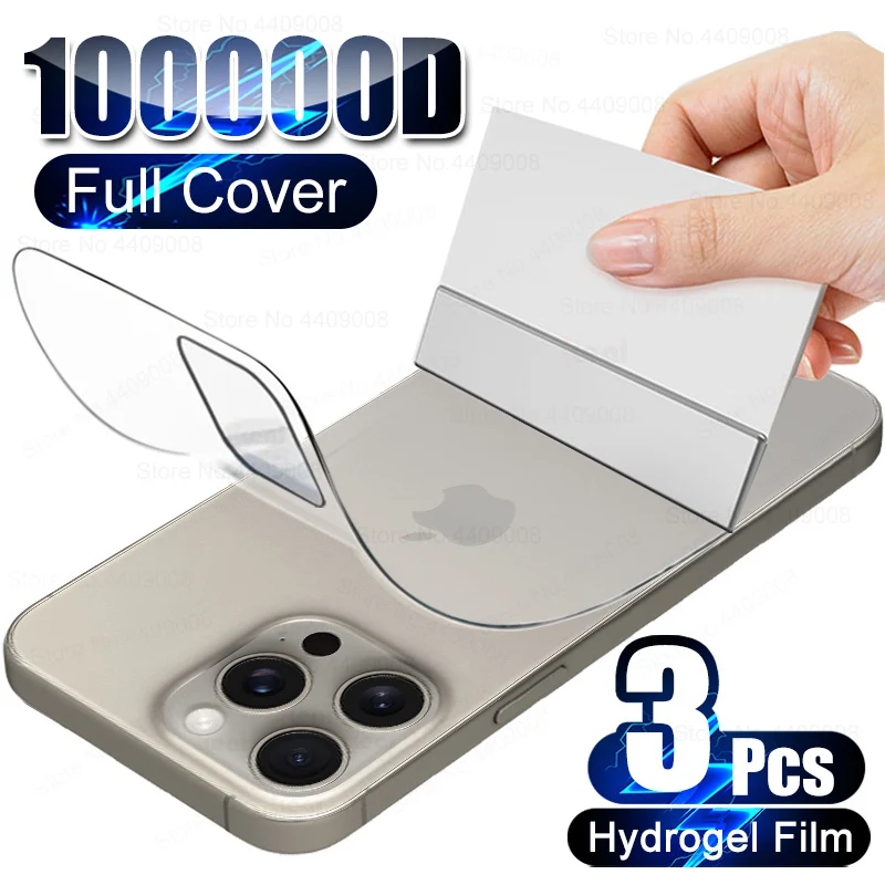 Full Cover Phone Back Film Hydrogel Screen Protector For Iphone_voghion.com