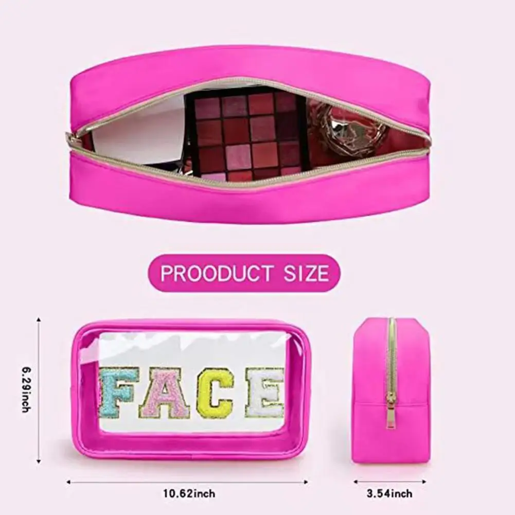 

Toiletry Bag Rectangle Travel Cosmetic Bag Wear-Resistant Storage Good-looking Multifunctional Travel Toiletry Makeup Pouch