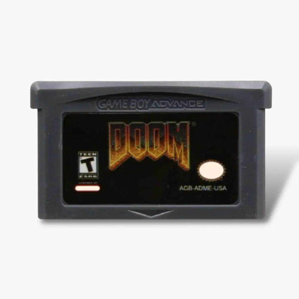 GBA 게임 DOOM 시리즈 카트리지, 32 비트 비디오 게임 콘솔 카드, DOOM 1 DOOM 2, GBA GBASP NDSL용