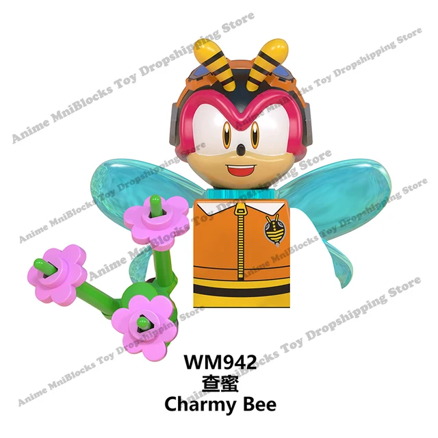 WM6086 WM6087 WM6088 LG1001 anime bricks Sonic Amy Rose Ray Storm Shadow building blocks mini action toy figures Children gifts Gold