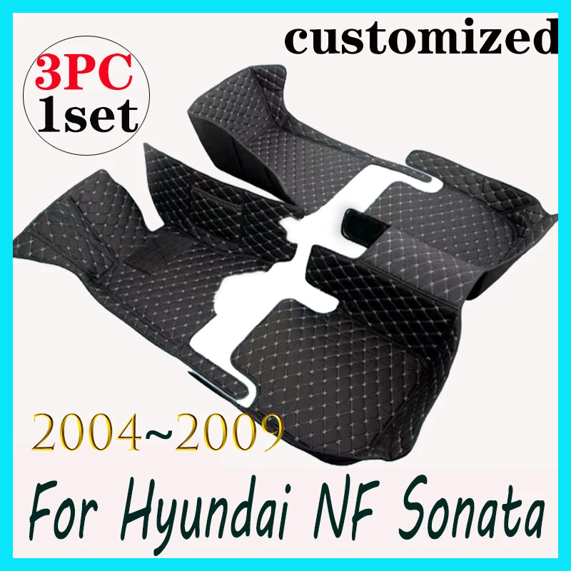 

Car Floor Mats For Hyundai NF Sonata Embera Sonica CNG 2004~2009 Mat Covers Rug Leather Carpet Interior Parts Car Accessories