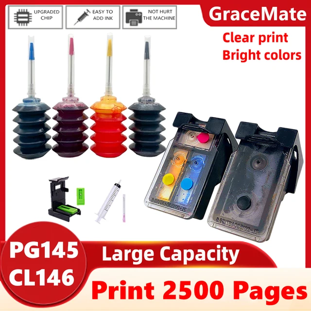 GraceMate cartucho de tinta recargable pg145 cl146, Compatible con Canon  Pixma IP2810, MG2410, MG2510, MG3010, IP2900|Cartuchos de tinta| -  AliExpress