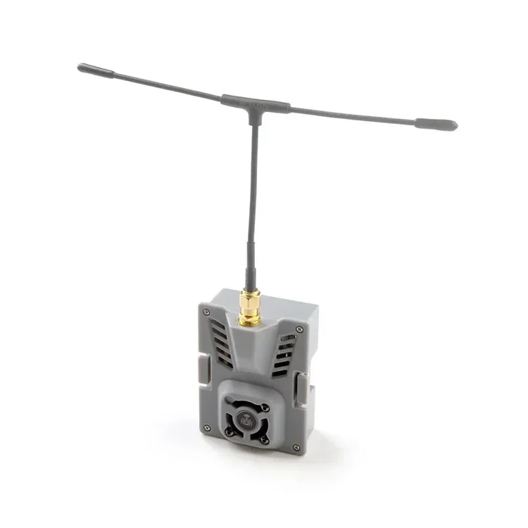 Module radio ELRS TX/RX pour drone FPV, antenne et câbles fournis.