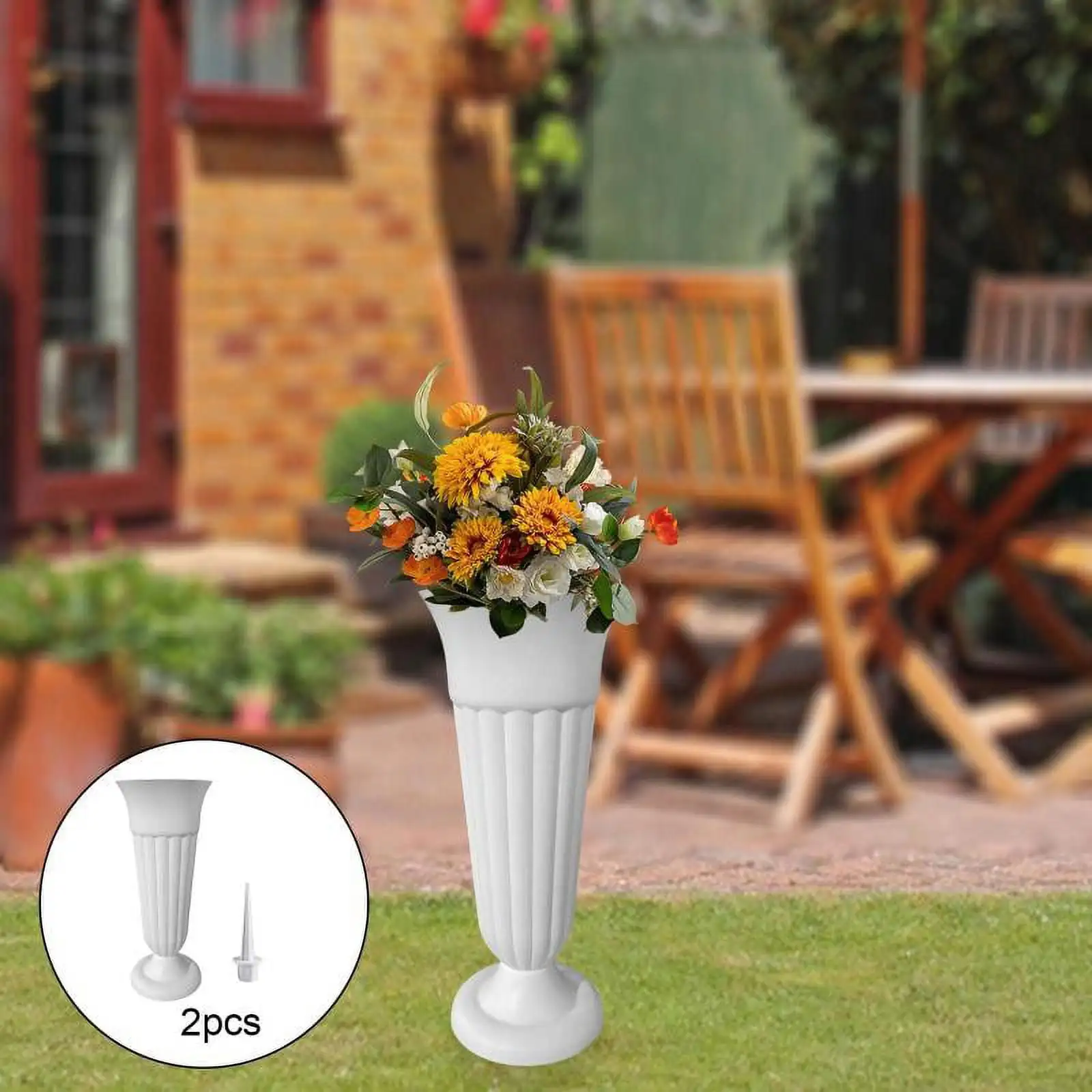 

High Quality Desktop Dark Green Desktop Flower Pot Grave Sweeping Ritual Vase White Grave Sweeping Ritual Vase