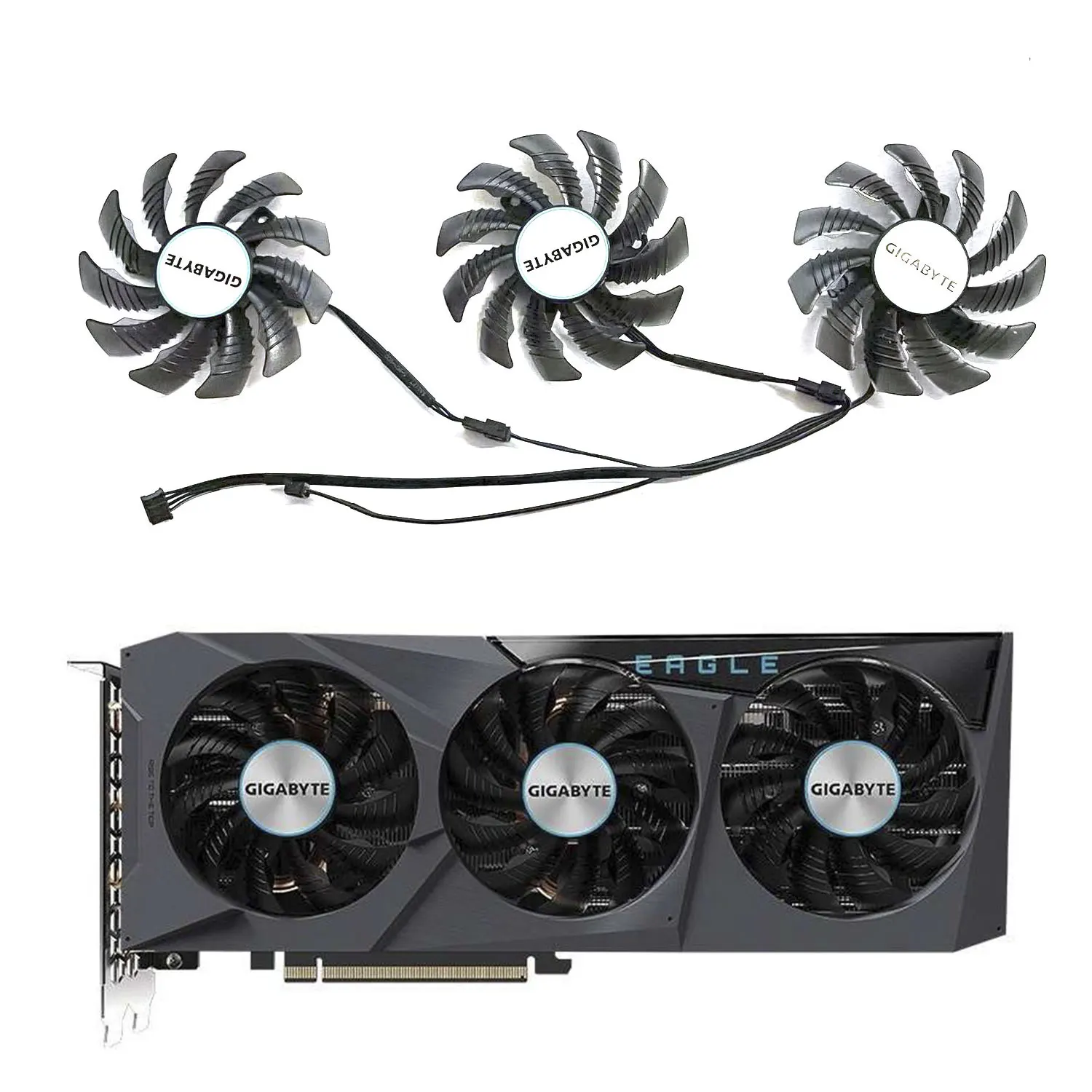 3 Ventola Nuova Ventola 4Pin 75Mm Muslimex Rtx 3070 Gpu Adatta Per Scheda Grafica Gigabyte Geforce Rtx 3070 Ti Eagle Oc 8G Falcon