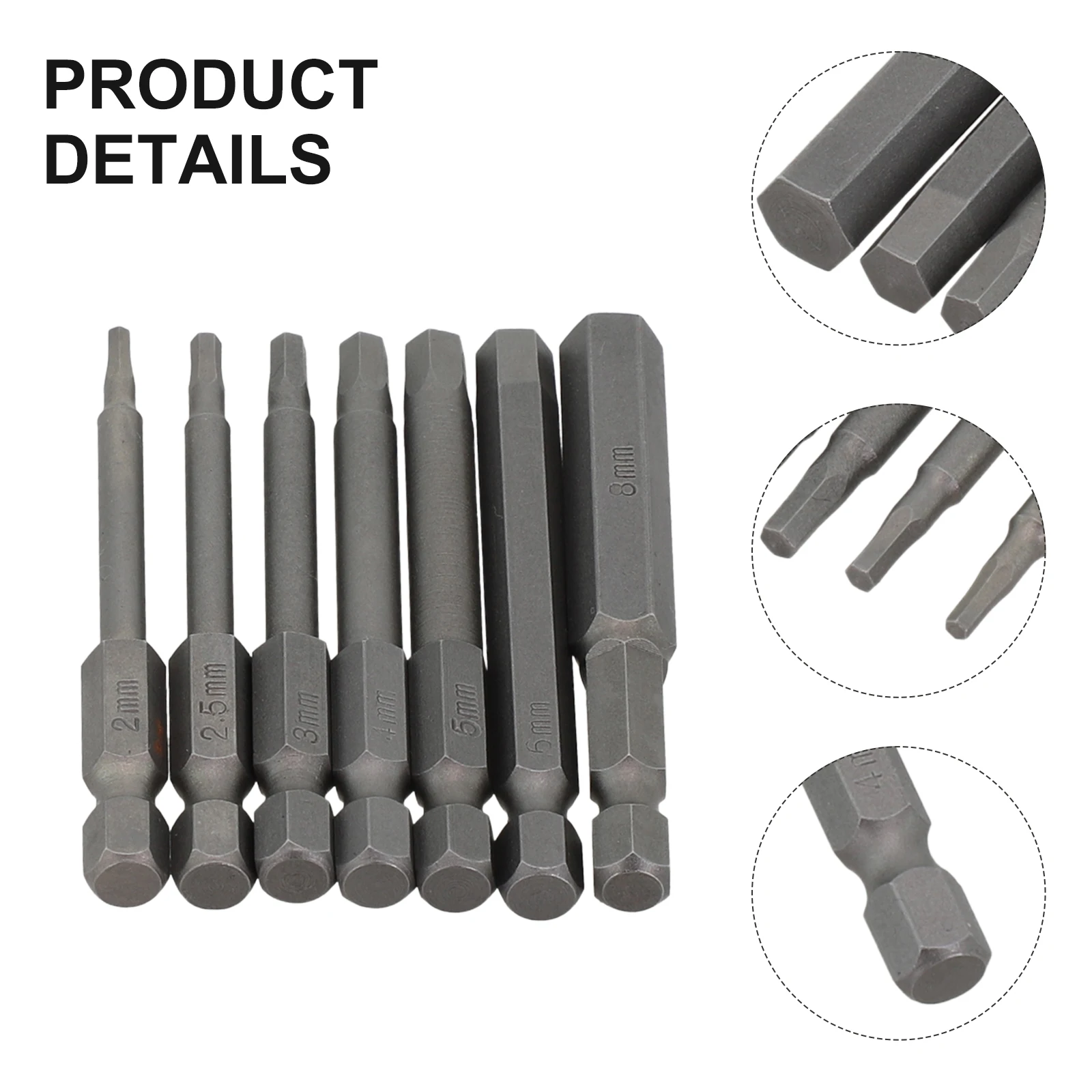 

7pcs 65mm Screwdriver Bit Set Screwdriver Drill Bit Screw Driver Bits Magnetic Head For Electric Screwdriver Drill Driver Bits