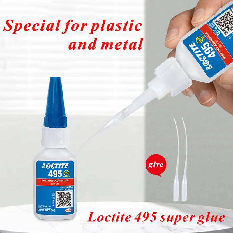Loctite 495 Glue Strong Universal Instant Bonding Plastic Rubber