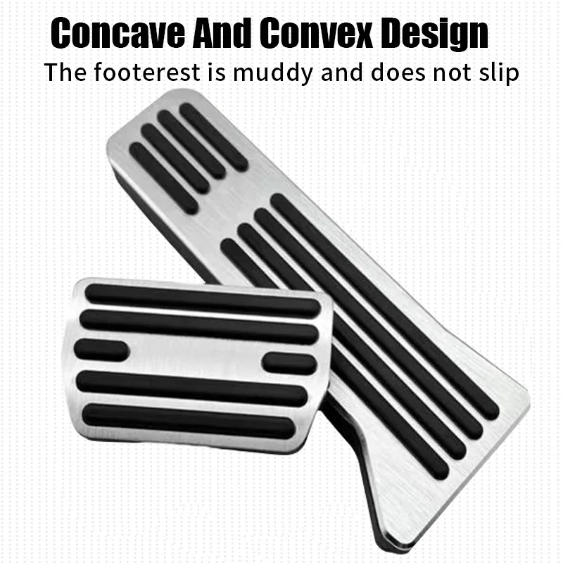 For Volvo EX30 Car Pedal Pad Non-Slip Stainless Steel Pedalboard Aluminium Alloy Rubber Brake Cover Auto Accessories