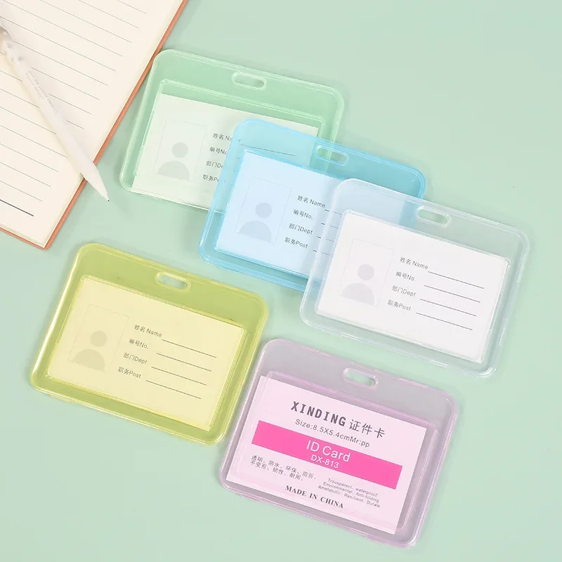 Card holder Women Men Card Cover Case Plastic Transparent Business Credit Cards Bank ID Card Sleeve Protect Holder Case for Student