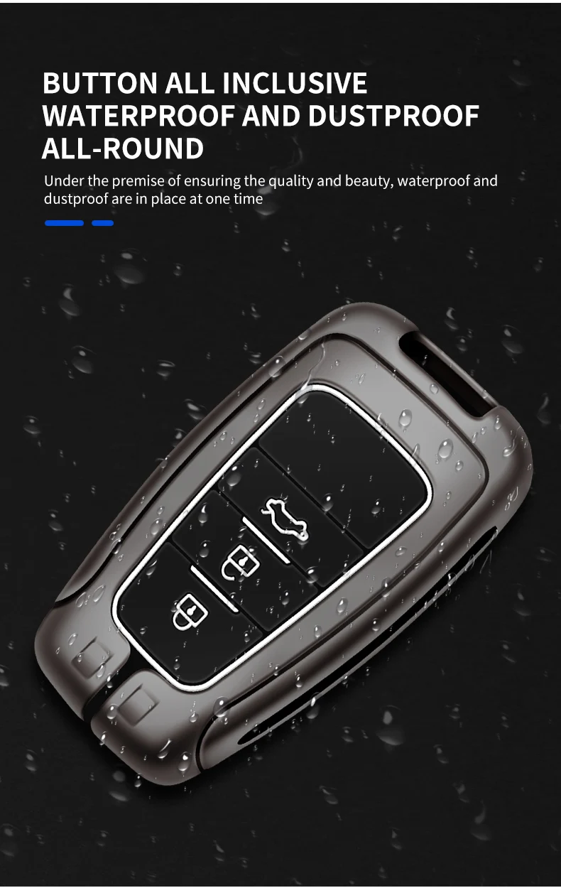 Zinc Alloy Car Remote Key Case Cover Shell Fob For Toyota Corolla Prius Camry CHR C-HR RAV4 Altis Land Cruiser Prado Accessories - S6dc9fa60ce444f7181f477585ab1b4edJ