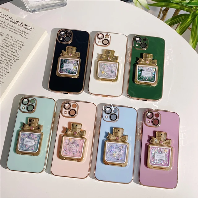 Perfume Bottle Design Holder Phone Case for Samsung S23 Plus S22