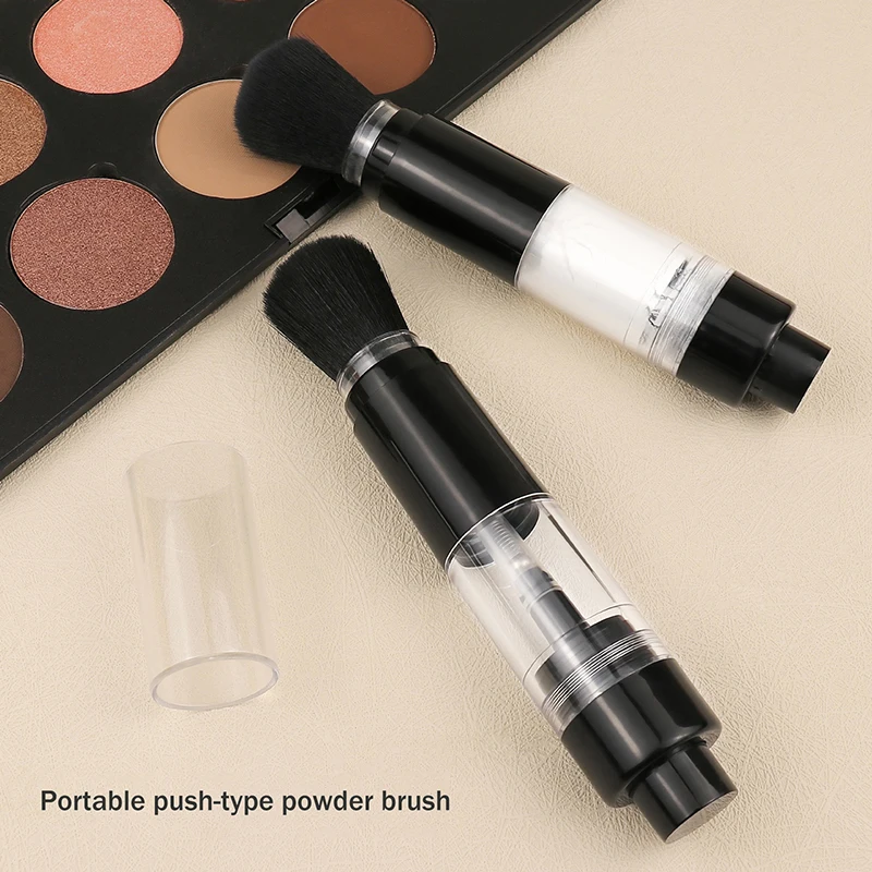 Refillable Push-on Spray Powder Brush-Multi-functional Cosmetic Brush For Foundation Blush Loose Powder Professional Makeup Tool