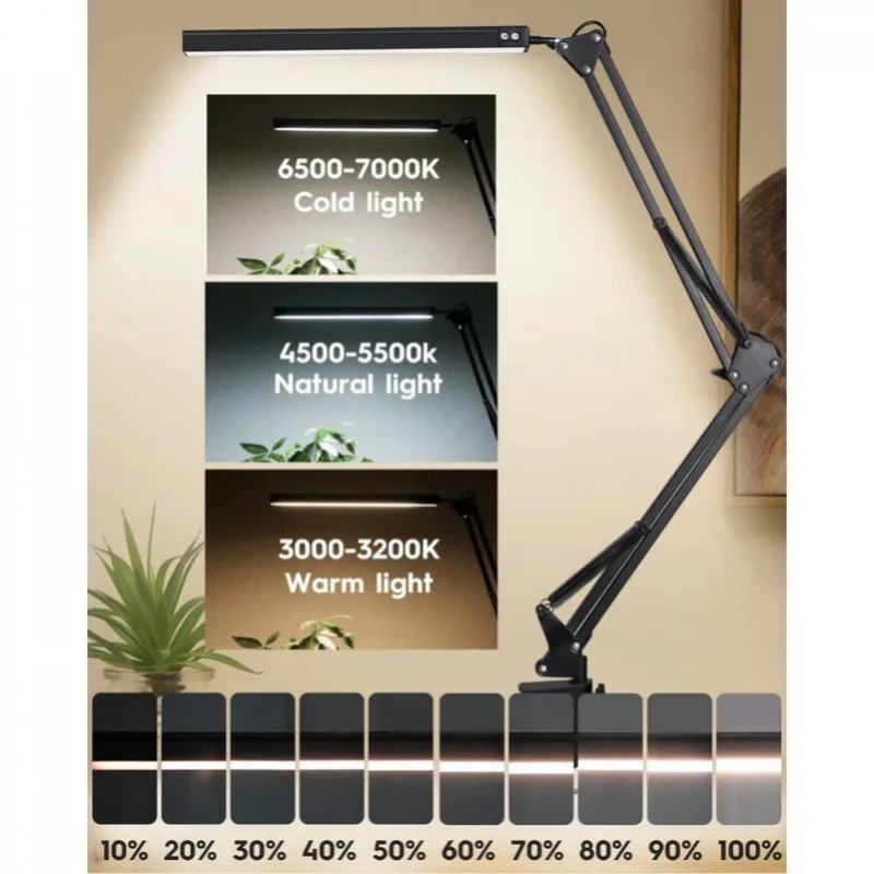 Lampara LED Escritorio USB con Brazo Articulado - Regulable