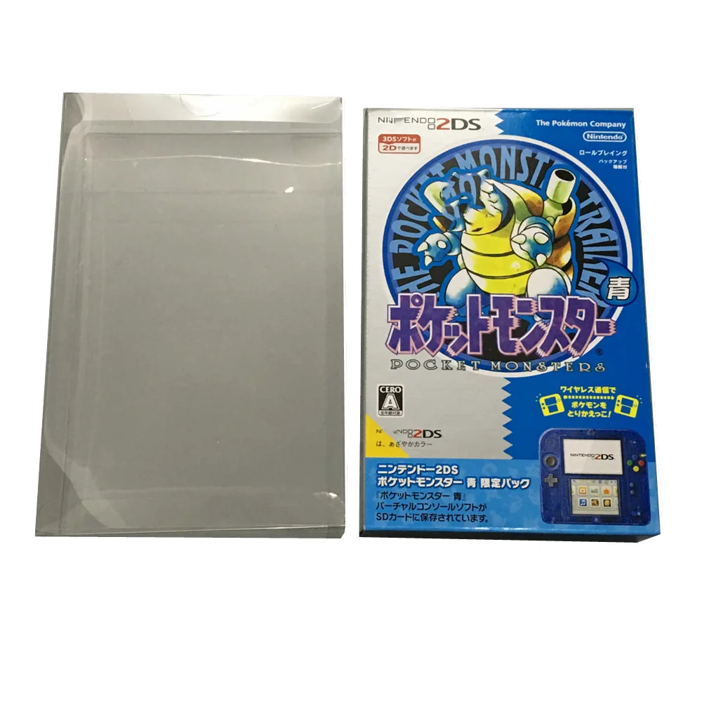 Espositore Da Collezione Per Nintendo 2Ds/Pokemon Game Storage Scatole Trasparenti Tep Shell Clear Collect Case