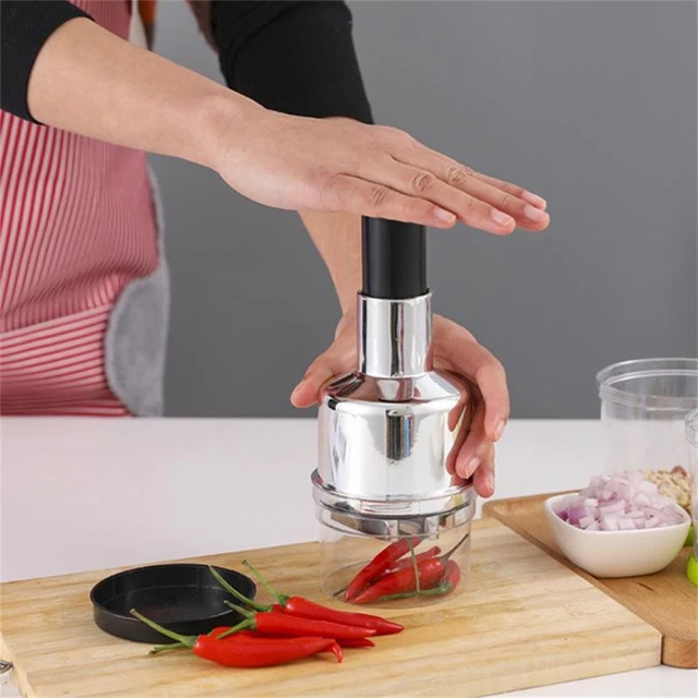 multifunction manual vegetable chopper hand press