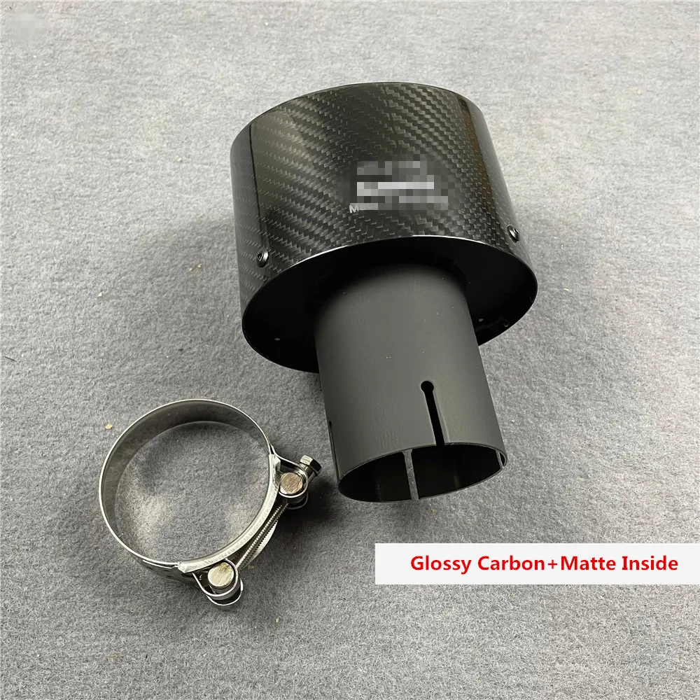 thumbnail image 1 of Puntas de escape de fibra de carbono ovaladas de una pieza para el superdeportivo Kia Stinger GT, mejora y modificación de la garganta trasera, boquillas de silenciador trasero, 1 of 5