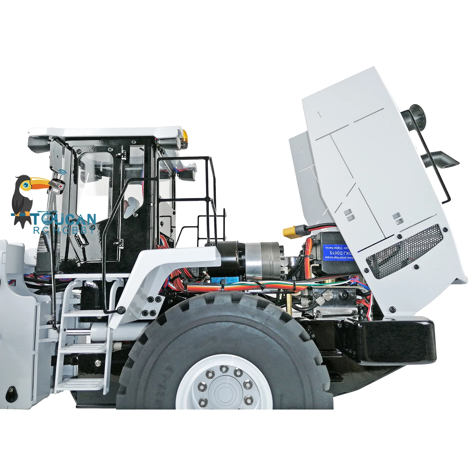 XDRC Metal 1/14 Hydraulic RC Loader WA470 980L Radio Control Truck Finished Model W/ ESC Motor Servo B6AC Charger Toys THZH1287 6