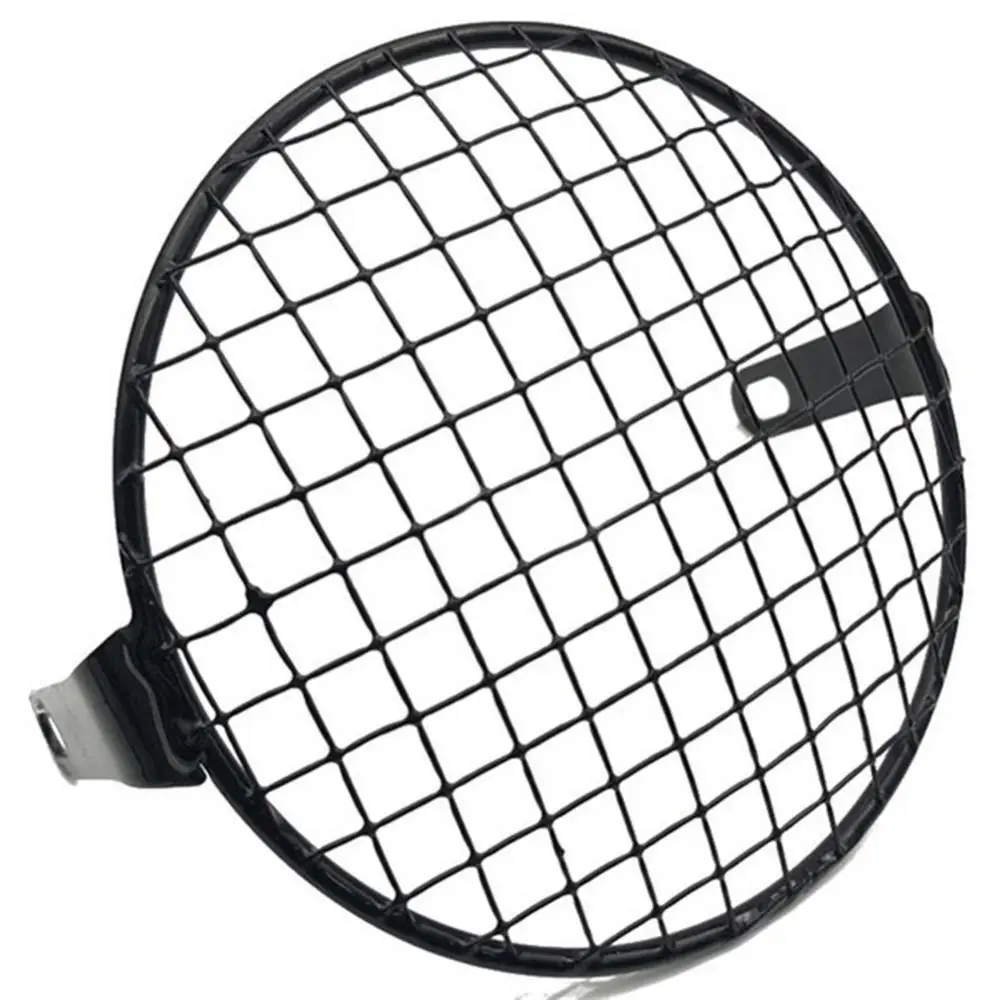 

Durable Motorcycle Square Grid Metal Headlight Grille Protector Guard Cover Case Easy to install no additional tools required
