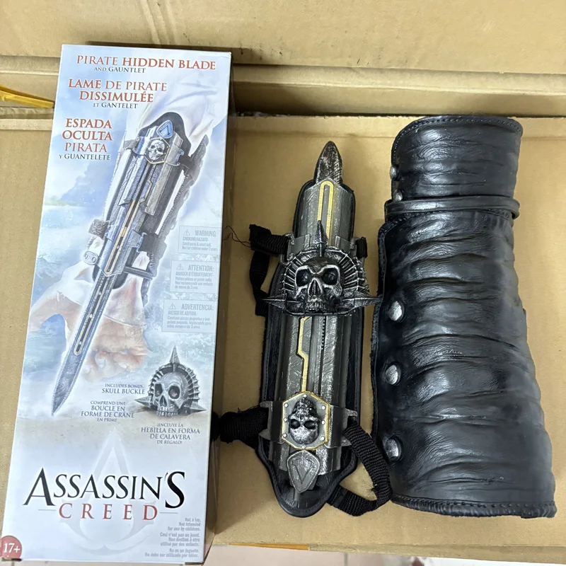 Assassin's Creed Hidden Blade Cosplay Prop - 1:1 Scale Edward Kenway Role Playing Weapon With Adjustable Strap