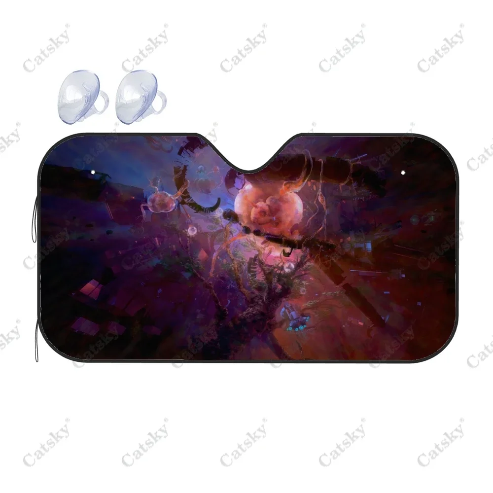 

Sci Fi Artistic Car Windshield Cover Sun Shade Universal Folding Block UV Rays Sun Visor Protector for CARS SUV