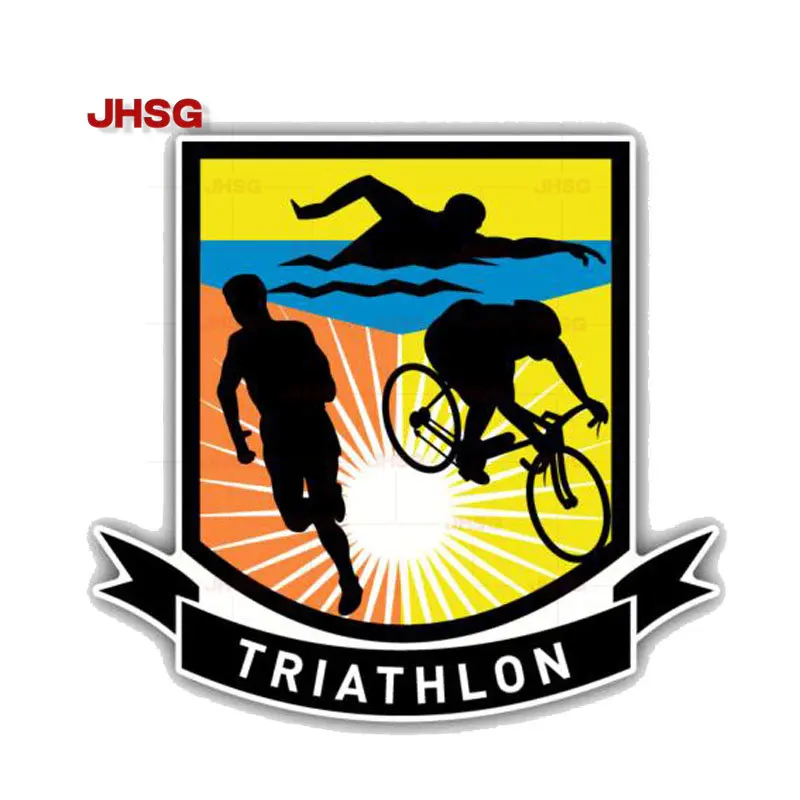 

Высококачественный логотип Triathlon PVC метка транспортного средства наклейка на машину и мотоцикл
