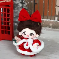 20CM in stock Christmas cotton doll clothes, no attributes doll clothes, Christmas set, doll changing 1