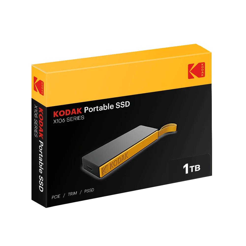 코닥 X106 휴대용 외장 SSD 2T 500MB/S 고속 PSSD 1T 256G USB3.1 타입 C 외장 솔리드 스테이트 드라이브 노트북 맥북용