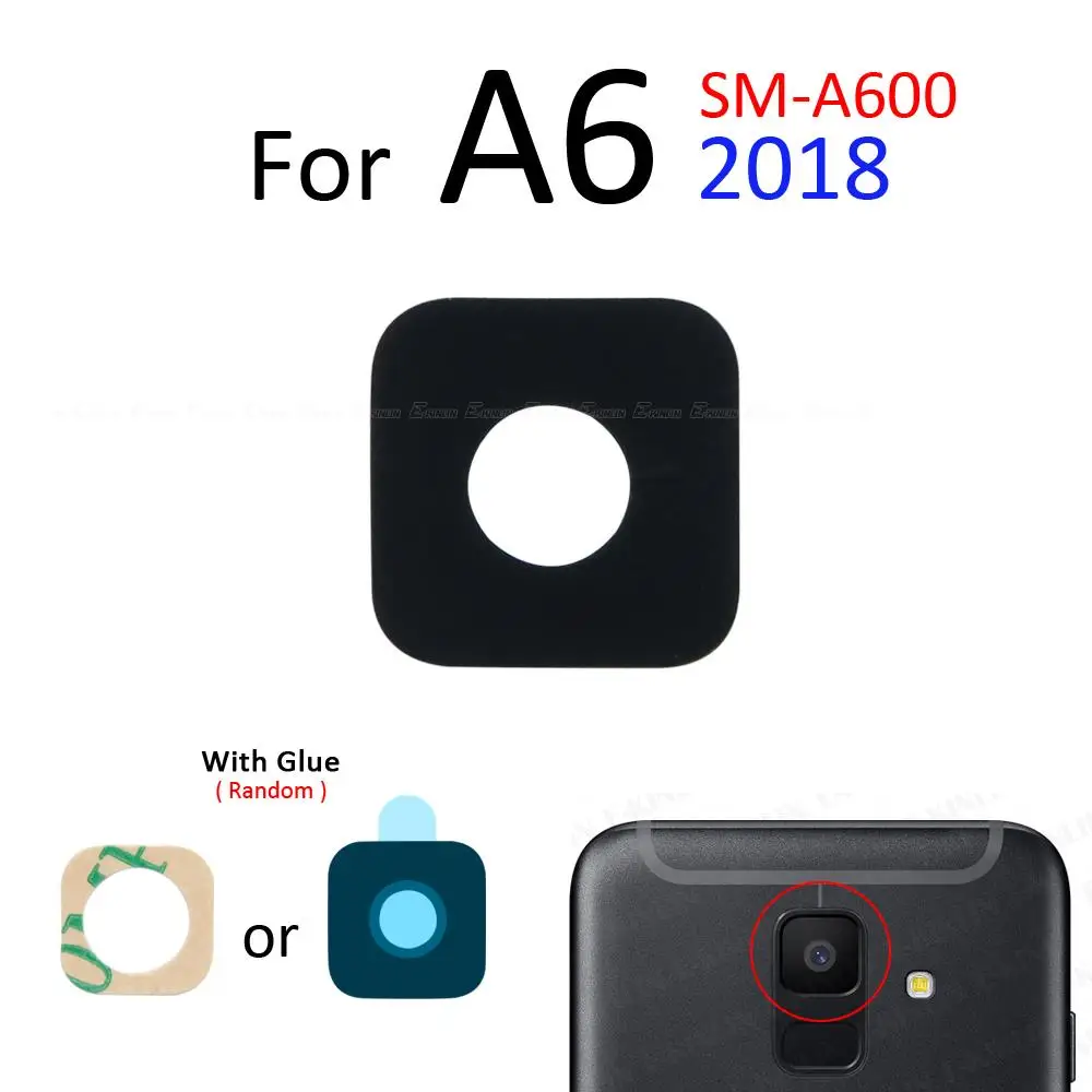 Rear Camera Lens With Glue Sticker For Samsung Galaxy A3 A5 A7 A6 A8 Plus A9 2018 2017 Back Camera Glass Replacement Parts