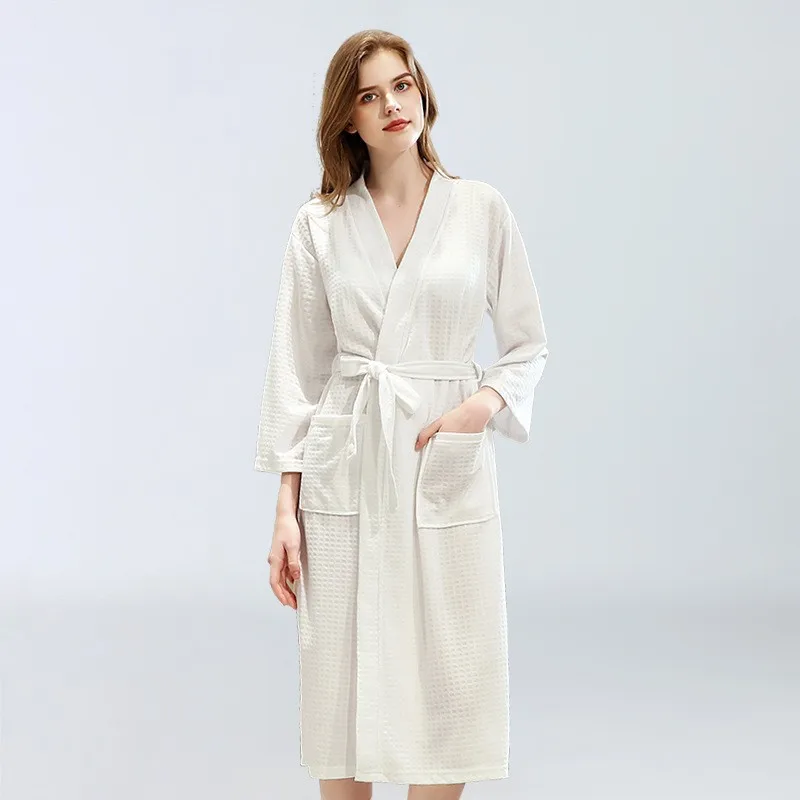 Spring And Autumn Bathrobe Couple Sauna Clothing Men And Women Summer Sweatshirt Robe Men Women Quick-Drying Bathrobe